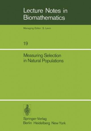 Kniha Measuring Selection in Natural Populations Freddy Christiansen