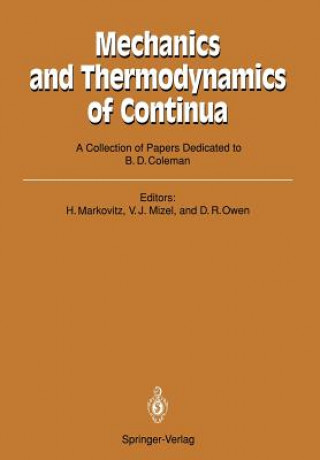 Buch Mechanics and Thermodynamics of Continua Hershel Markovitz