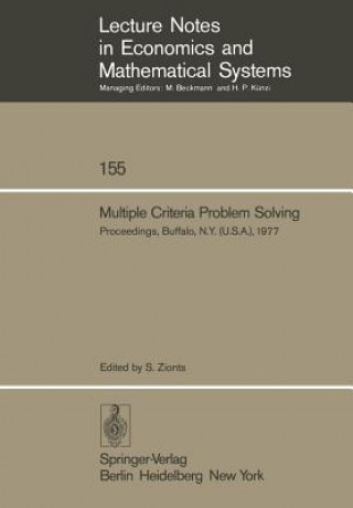 Könyv Multiple Criteria Problem Solving S. Zionts
