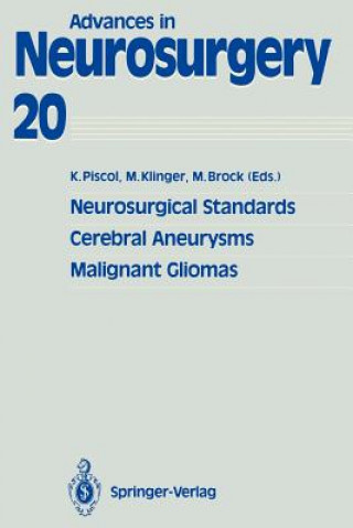 Kniha Neurosurgical Standards, Cerebral Aneurysms, Malignant Gliomas Mario Brock