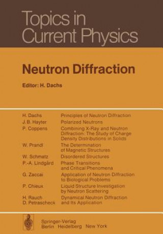 Knjiga Neutron Diffraction H. Dachs