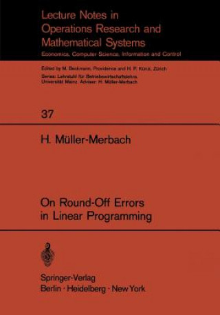 Buch On Round-Off Errors in Linear Programming Heiner Muller-Merbach