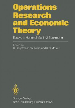 Carte Operations Research and Economic Theory H. Hauptmann