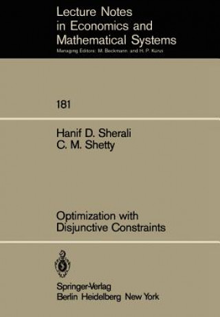 Livre Optimization with Disjunctive Constraints C. M. Shetty