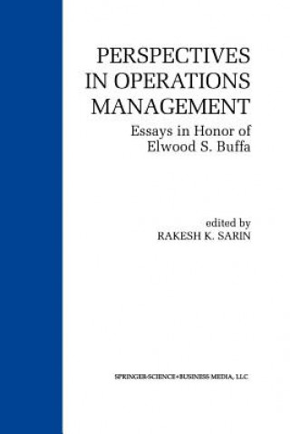 Kniha Perspectives in Operations Management Rakesh K. Sarin