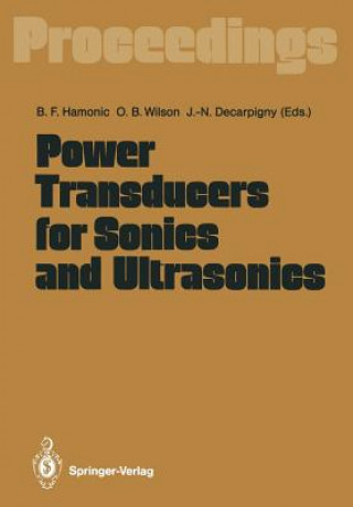 Kniha Power Transducers for Sonics and Ultrasonics Jean-Noel Decarpigny