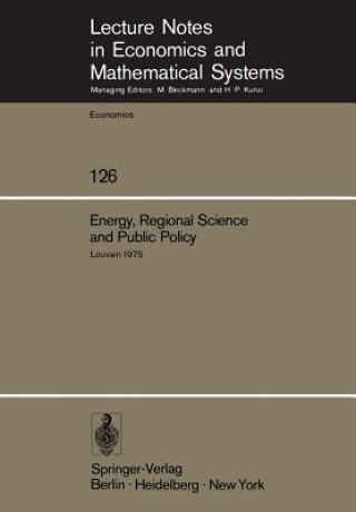 Kniha Energy, Regional Science and Public Policy M. Chatterji