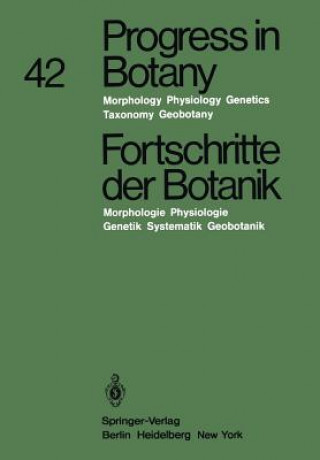Carte Progress in Botany / Fortschritte der Botanik Hubert Ziegler
