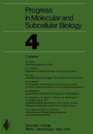 Kniha Progress in Molecular and Subcellular Biology 
