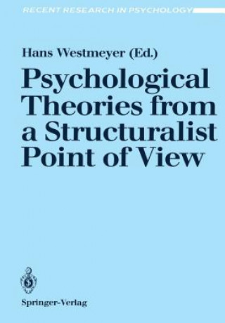 Kniha Psychological Theories from a Structuralist Point of View Hans Westmeyer