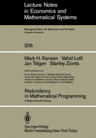Knjiga Redundancy in Mathematical Programming Stanley Zionts