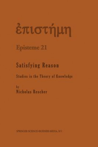 Boek Satisfying Reason Nicholas Rescher