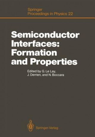 Kniha Semiconductor Interfaces: Formation and Properties Nino Boccara