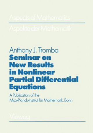 Könyv Seminar on New Results in Nonlinear Partial Differential Equations Anthony Tromba