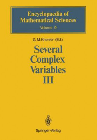 Kniha Several Complex Variables III G. M. Khenkin