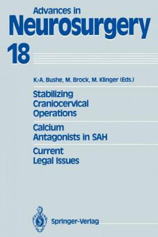 Kniha Stabilizing Craniocervical Operations Calcium Antagonists in SAH Current Legal Issues Mario Brock