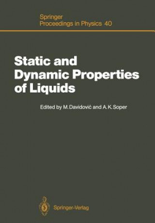 Kniha Static and Dynamic Properties of Liquids Milorad Davidovic