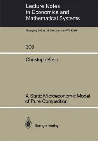Könyv Static Microeconomic Model of Pure Competition Christoph Klein