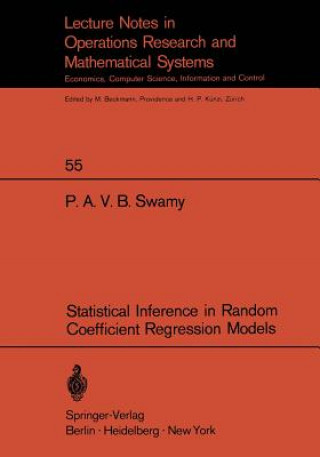Könyv Statistical Inference in Random Coefficient Regression Models P.A.V.B. Swamy