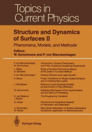 Livre Structure and Dynamics of Surfaces II Peter v. Blanckenhagen