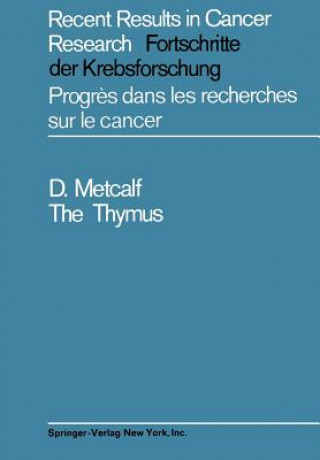 Könyv Thymus Donald Metcalf