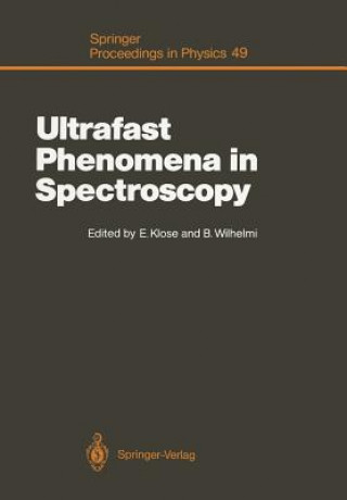 Book Ultrafast Phenomena in Spectroscopy Edgar Klose