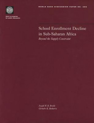 Kniha School Enrollment Decline in Sub-Saharan Africa World Bank
