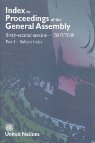 Libro Index to Proceedings of the General Assembly Dag Hammarskjold Library