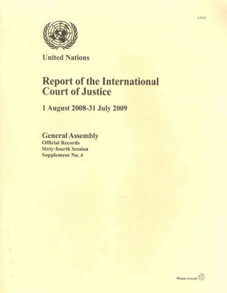 Kniha Report of the International Court of Justice United Nations