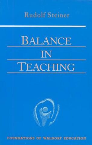 Książka Balance in Teaching Rudolf Steiner