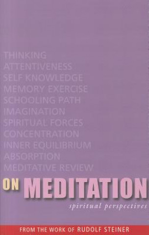 Könyv On Meditation Rudolf Steiner