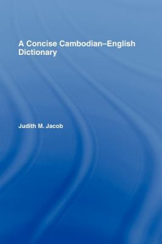 Livre Concise Cambodian-English Dictionary Judith Jacobs