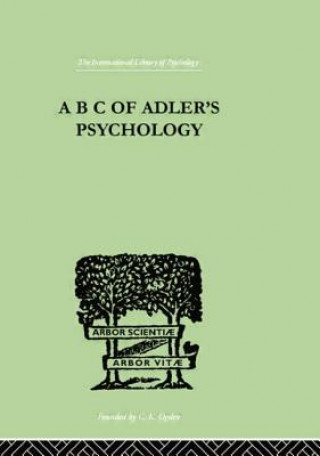 Kniha B C Of Adler'S Psychology Philippe Mairet