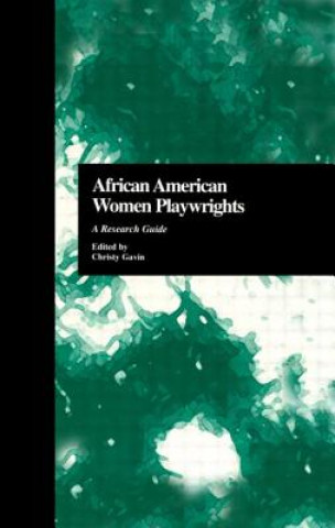 Libro African American Women Playwrights Christy Gavin