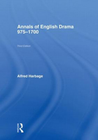 Kniha Annals of English Drama 975-1700 