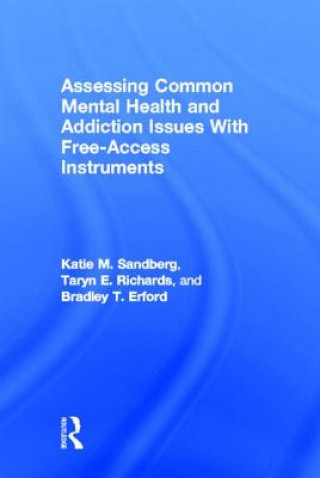 Knjiga Assessing Common Mental Health and Addiction Issues With Free-Access Instruments Taryn E. Richards