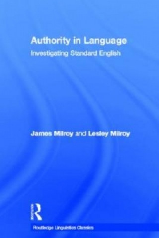 Kniha Authority in Language Lesley Milroy