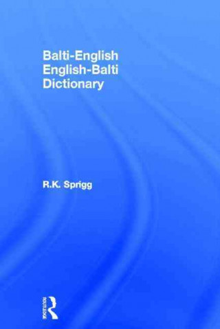 Carte Balti-English / English-Balti Dictionary R.K. Sprigg