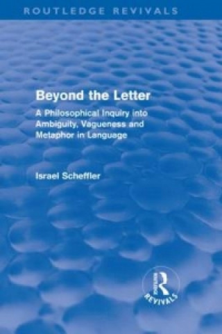 Buch Beyond the Letter (Routledge Revivals) Israel Scheffler