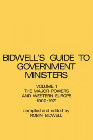 Książka Guide to Government Ministers R. L. Bidwell