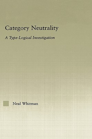 Książka Category Neutrality Neal Whitman