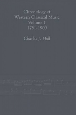 Kniha Chronology of Western Classical Music, 1751-2000 Charles J. Hall