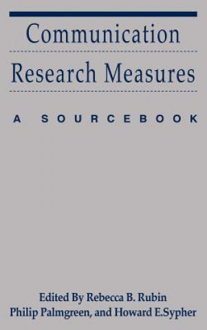 Könyv Communication Research Measures Howard E. Sypher