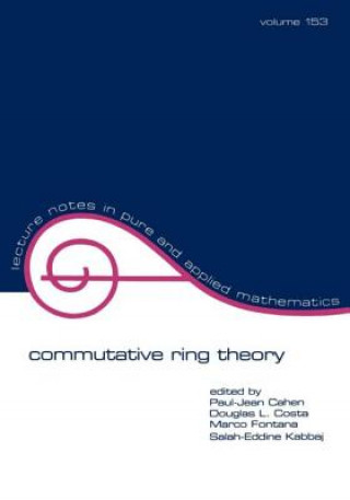 Kniha Commutative Ring Theory Paul-Jean Cahen