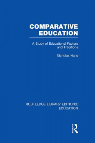 Buch Comparative Education Nicholas Hans