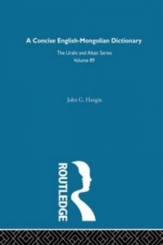 Carte Concise English-Mongolian Dictionary John G. Hangin