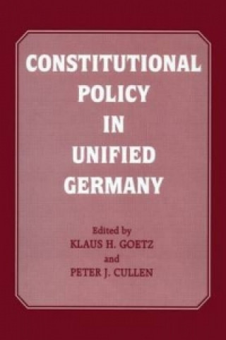 Книга Constitutional Policy in Unified Germany 