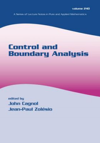 Knjiga Control and Boundary Analysis John Cagnol