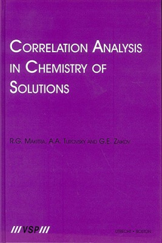 Libro Correlation Analysis in Chemistry of Solutions Gennady Zaikov