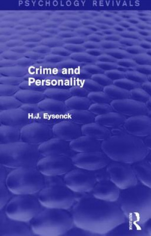 Livre Crime and Personality (Psychology Revivals) H. J. Eysenck